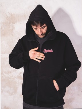 CRIMINALS HOODIE ZIP BLK 
