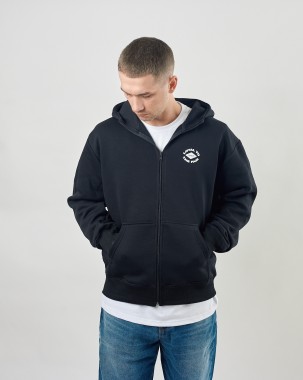 LOYAL ZIP HOODIE BLK  