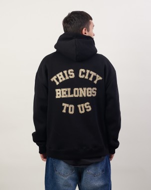 THIS CITY HOODIE BLK