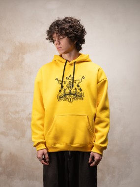 TURBO X LITNER  HOODIE YEL